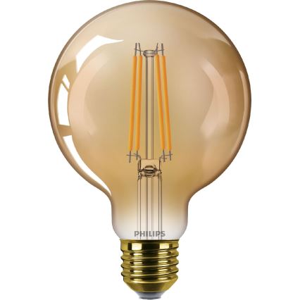 Dimmbare LED-Lampe VINTAGE Philips G95 E27/7W/230V 1800K