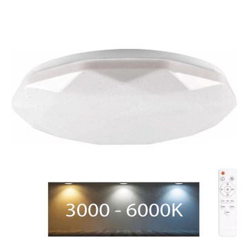 Dimmbare LED-Leuchte für Badezimmer GALAXY LED/48W/230V d 38 cm 3000-6000K IP44 + Fernbedienung