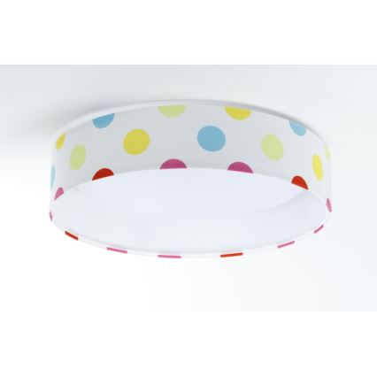 Dimmbare LED-Deckenleuchte SMART GALAXY KIDS LED/24W/230V 3000-6500K Punkte bunt + Fernbedienung