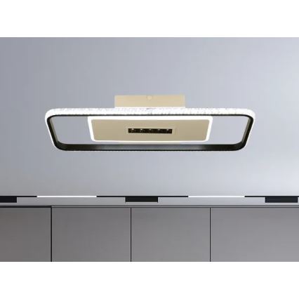 Dimmbare LED-Deckenleuchte LED/75W/230V 3000-6500K weiß/schwarz + Fernbedienung