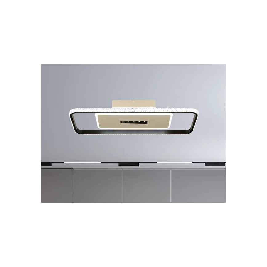 Dimmbare LED-Deckenleuchte LED/75W/230V 3000-6500K weiß/schwarz + Fernbedienung