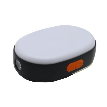 Dimmbare, aufladbare LED-Leuchte mit Powerbank-Funktion K4 LED/1W/5V 3000-6500K IPX4 4000 mAh schwarz