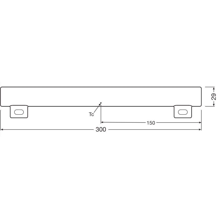 Dimmbare LED-Leuchtstoffröhre S14s/3W/230V 2700K 30 cm CRI 90 - Osram