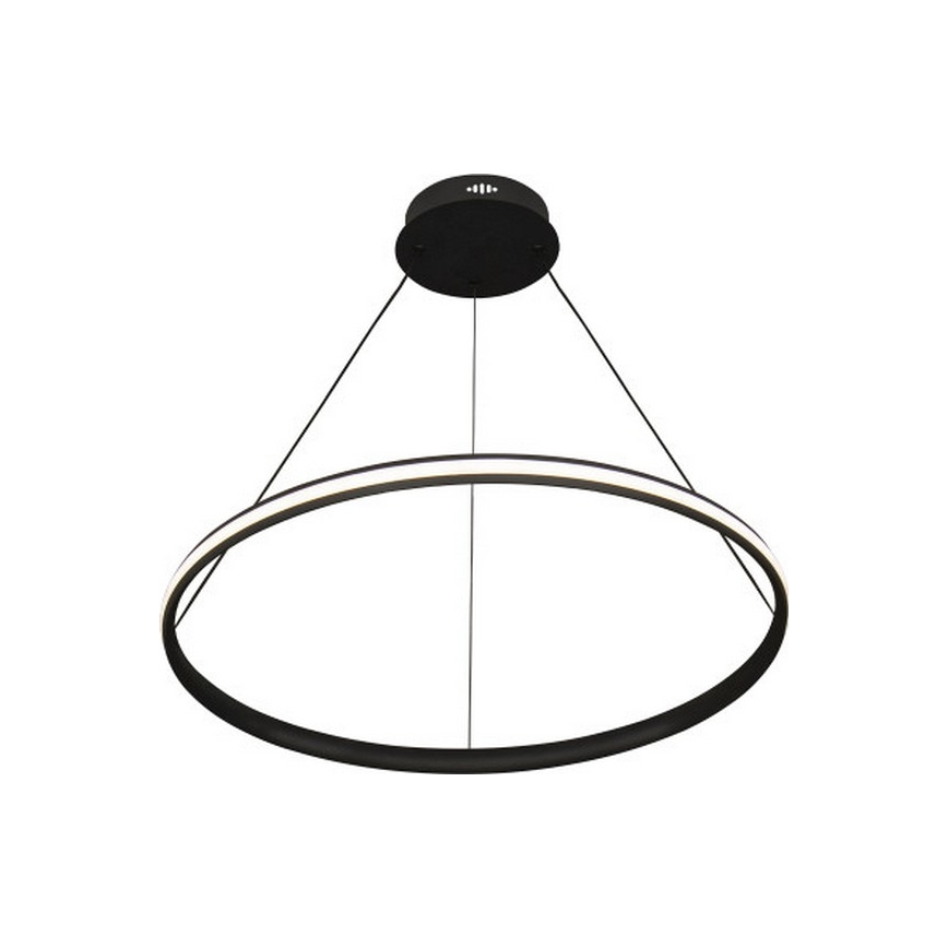 LED-dimmbare Pendelleuchte an Stahlseil, LED/55W/230V, 3000–6500K, Ø 60 cm + Fernbedienung