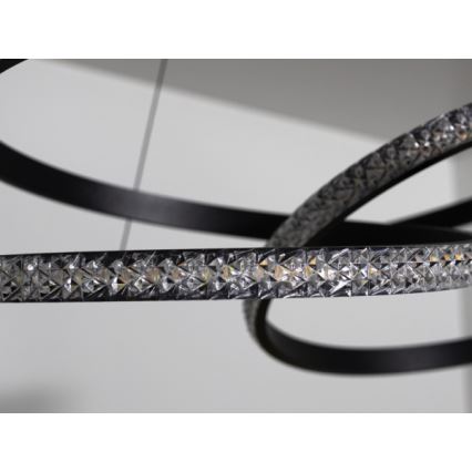 LED-dimmbare Hängeleuchte an Seil LED/90W/230V 3000–6500K Ø 47 cm + Fernbedienung