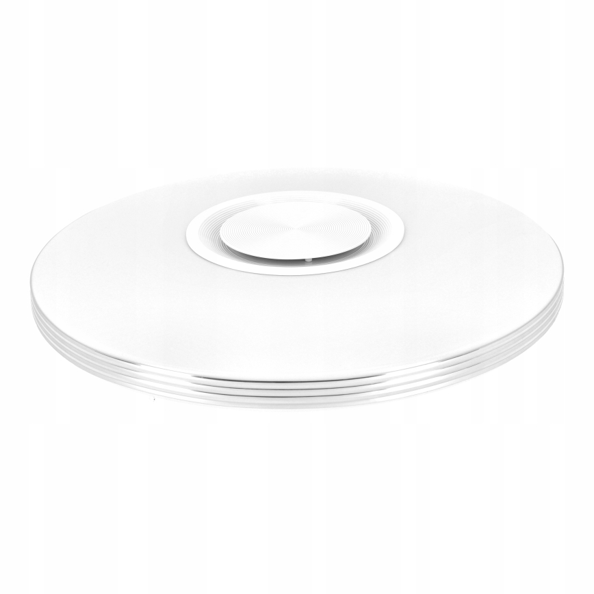 LED RGBW dimmbare Deckenleuchte mit integriertem Lautsprecher, LED/60W/230V, 3000–6000K, Ø 40 cm, Weiß + Fernbedienung