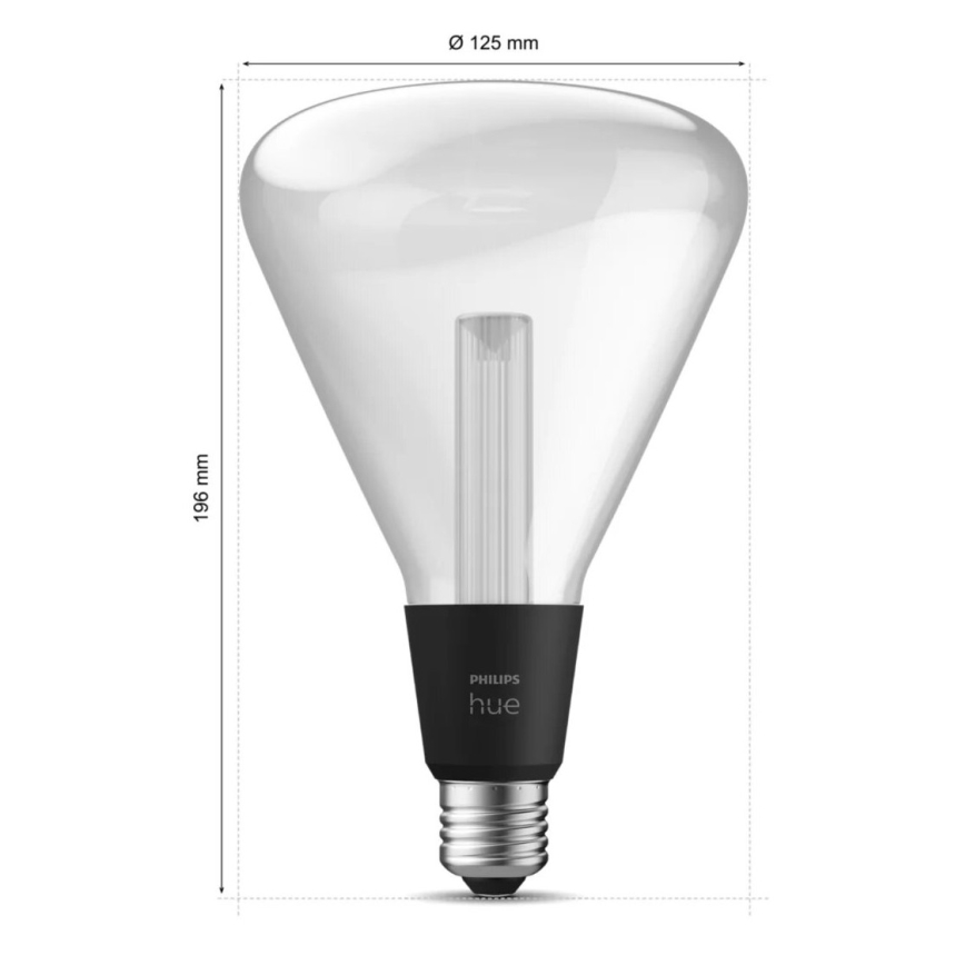 Dimmbare LED-RGBW-Glühlampe Philips Hue White And Color Ambiance E27/6,8W/230V 2000-6500K
