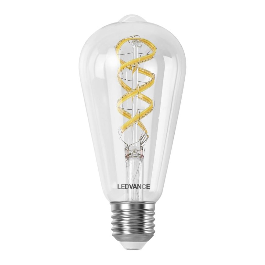 Dimmbare LED-RGBW-Glühlampe SMART+ FILAMENT EDISON ST64 E27/4,8W/230V 2700-6500K Wi-Fi - Ledvance