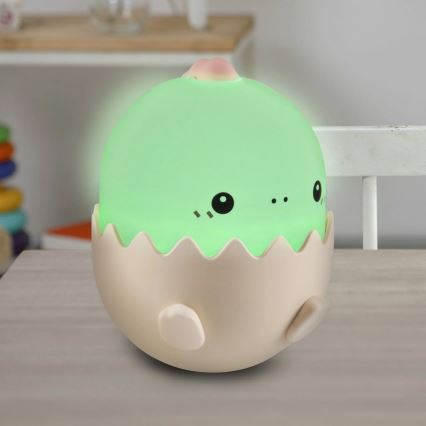 Dimmbare LED-RGBW-Kinderleuchte mit Touch-Funktion BABY DINO LED/0,75W/5V USB 1200 mAh rosa