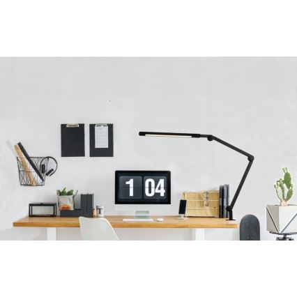 LED-dimmbare, berührungsempfindliche, flexible Tischlampe mit Klemme LED/12W/230V 3000/4000/6000K schwarz