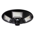 Dimmbare LED-Solar-Straßenlaterne mit Sensor LED/22W/6V 18000 mAh 6500K IP65 schwarz + Fernbedienung
