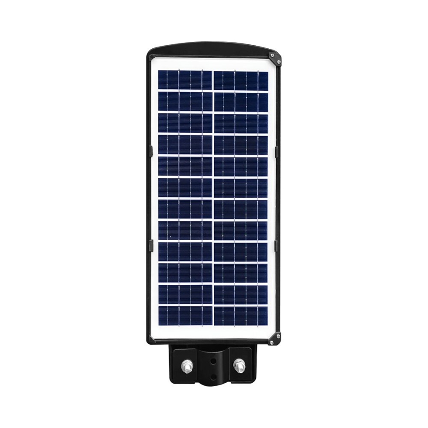 Dimmbare LED-Solar-Straßenleuchte mit Bewegungs- und Dämmerungssensor LED/8W/3,2V 6000K IP65 9000 mAh schwarz + Fernbedienung