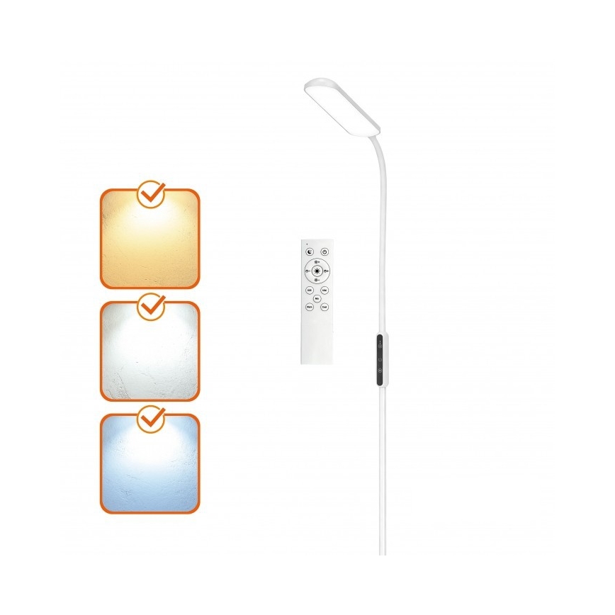 LED-dimmbare Stehleuchte TEILO LED/10W/230V 3000/4000/6500K weiß + Fernbedienung