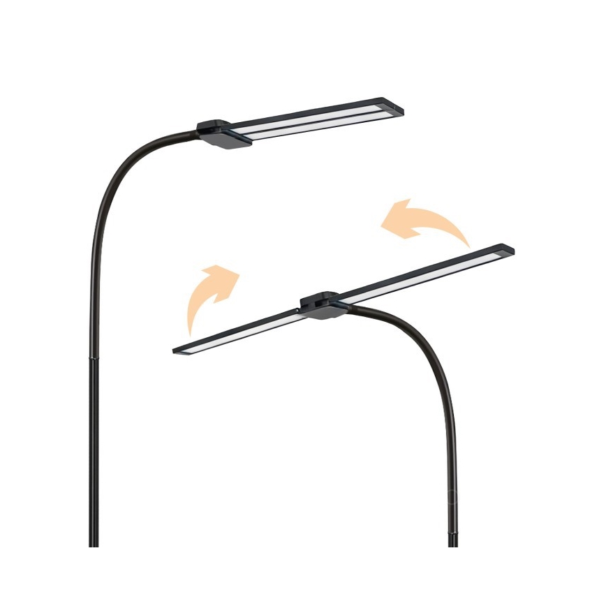 Dimmbare LED-Stehleuchte TEILO LED/14W/230V 3000/4000/6000K schwarz