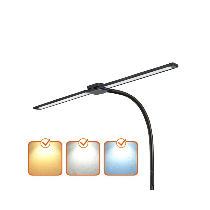 Dimmbare LED-Stehleuchte TEILO LED/14W/230V 3000/4000/6000K schwarz
