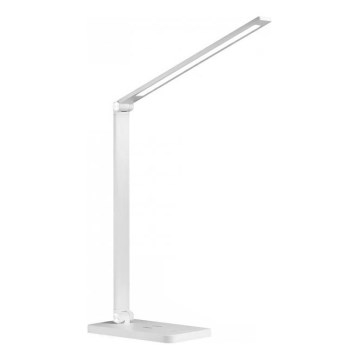 Dimmbare LED-Tischlampe mit kabelloser QI-Ladefunktion NOBLITE Q LED/7W/230V 3000/4000/6500K weiß