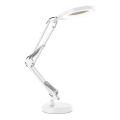 Dimmbare LED-Tischlampe mit Lupe 2-in-1 AURIQ LOUPE LED/10W/5V 3000/4000/6500K weiß