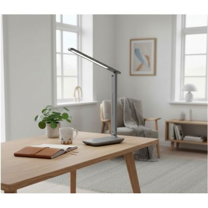 Dimmbare LED-Tischlampe NOBLITE N LED/7W/230V 3000/4000/6500K grau