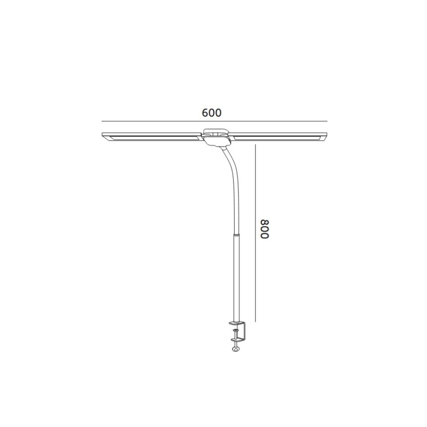 Dimmbare LED-Tischlampe USB TENUIX DUO 2xLED/7W/5V 3000-6000K schwarz