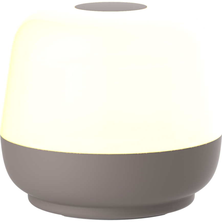 Dimmbare LED-Touch-Tischleuchte für den Outdoor-Bereich SAMBA LED/1,2W/5V USB 1200 mAh IP44 grau