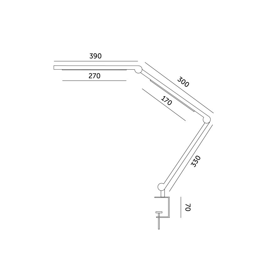 Dimmbare LED-Tischleuchte TENUIX FOLD LED/20W/230V 3000-6500K schwarz