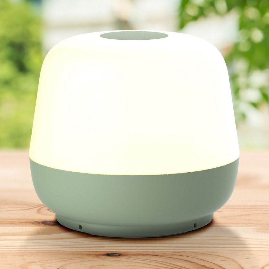 Dimmbare LED-Touch-Tischleuchte für den Outdoor-Bereich SAMBA LED/1,2W/5V USB 1200 mAh IP44 grün