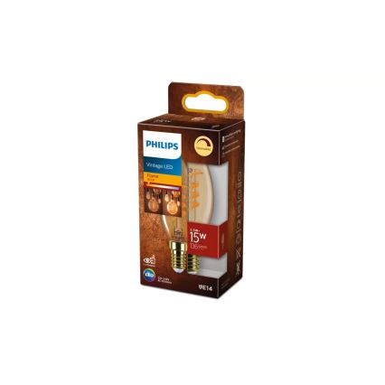 Dimmbare VINTAGE LED-Glühbirne Philips E14/2,5W/230V 1800K