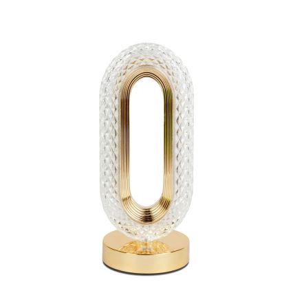 LED-dimmbare, wiederaufladbare Tischlampe DUBAI LED/2W/5V 2700K/4000K/6500K 400 mAh goldfarben