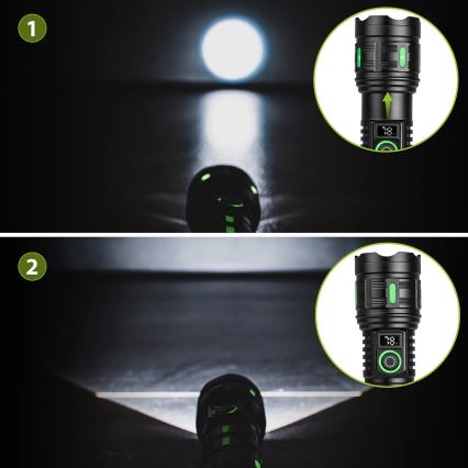 Dimmbare wiederaufladbare LED-Leuchte mit Powerbank-Funktion LED/20W/5V IP44 1200 lm 5000 mAh