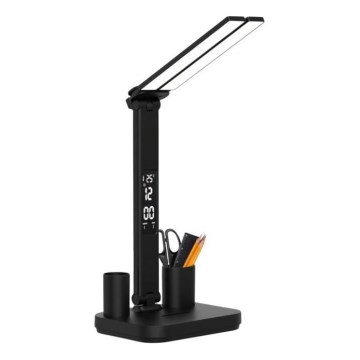 Dimmbare, wiederaufladbare LED-Tischlampe NOBLITE P LED/5W/5V 3000/4000/6000K 2200 mAh schwarz
