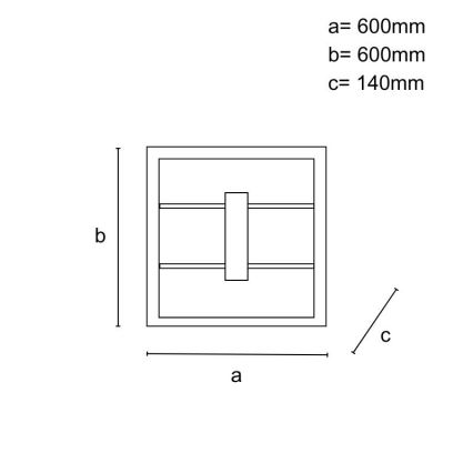 Dimmbarer LED-Deckenleuchter LED/55W/230V 3000-6500K + Fernbedienung