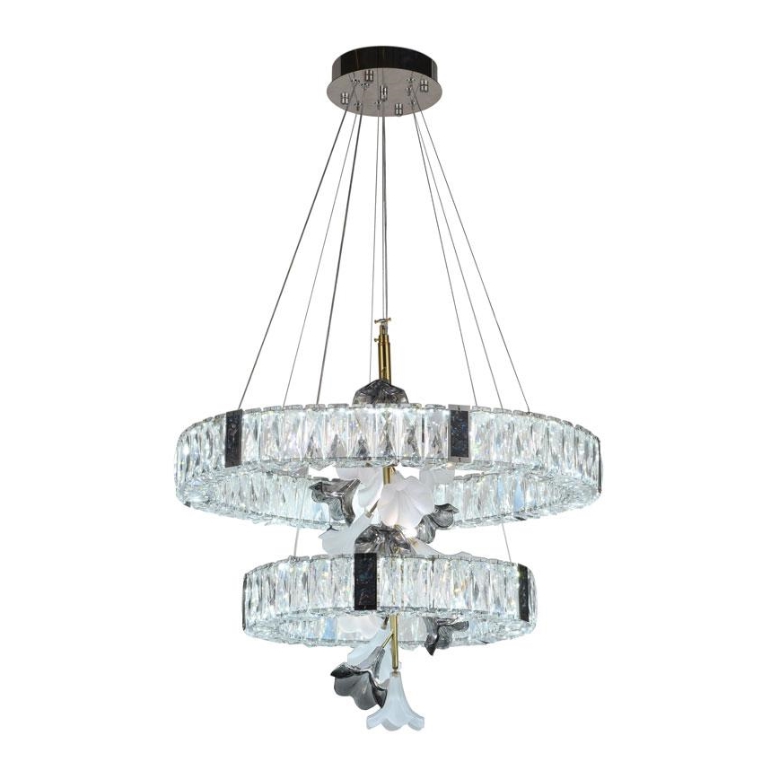 Dimmbarer LED-Kristall-Kronleuchter an Schnur LED/70W/230V 3000-6500K + Fernbedienung