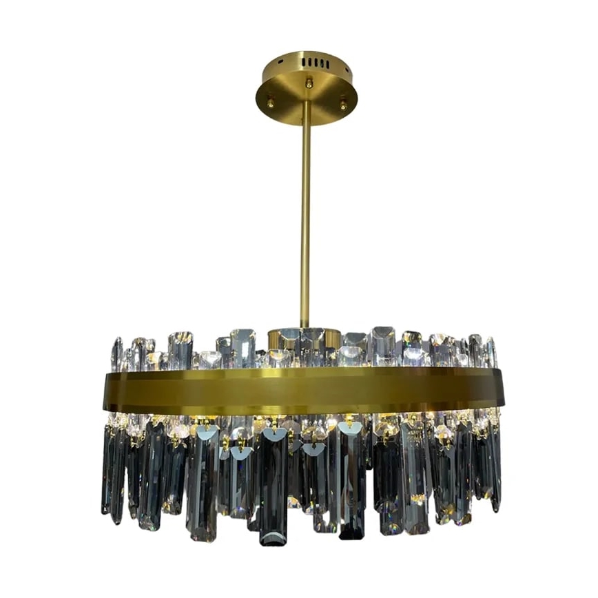 Dimmbarer LED-Kristall-Kronleuchter an Stange LED/80W/230V 3000-6500K + Fernbedienung