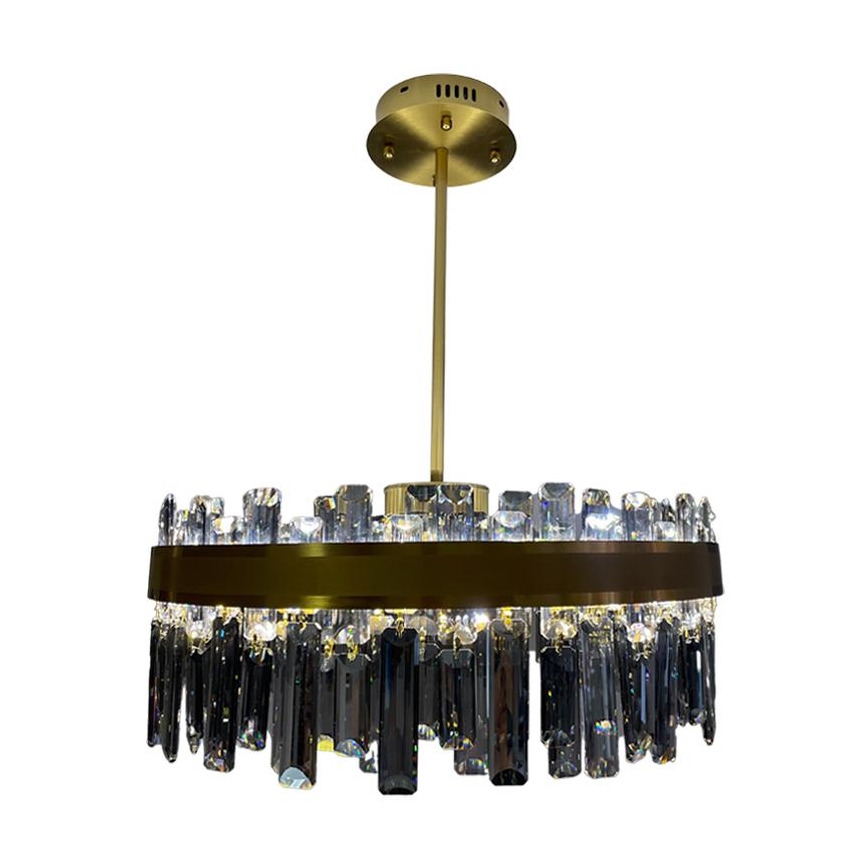 Dimmbarer LED-Kristall-Kronleuchter an Stange LED/80W/230V 3000-6500K + Fernbedienung