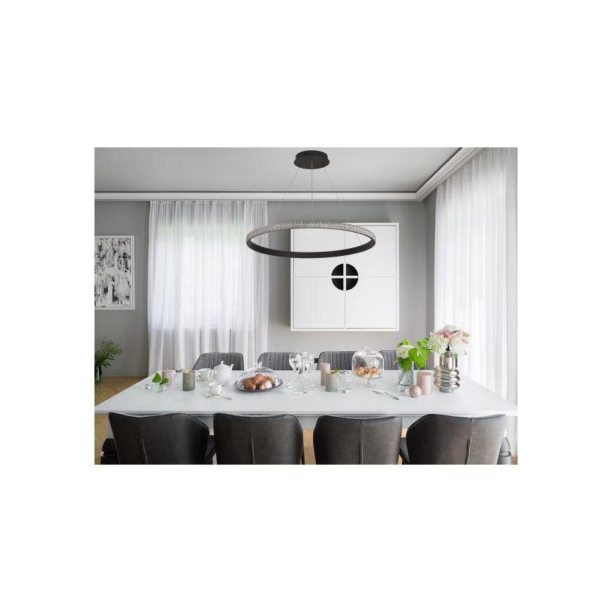 Dimmbarer LED-Kronleuchter LED/55W/230V 3000-6500K d 80 cm + Fernbedienung