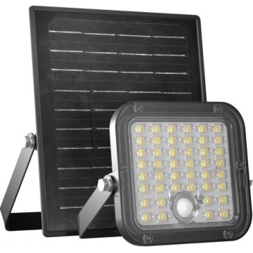 Dimmbarer LED-Solarstrahler mit Sensor LED/10W/3,7V 3000/4000K IP65 3600 mAh + Fernbedienung