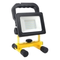 Dimmbarer tragbarer LED-Strahler TIGRA LED/20W/3,7V 4000K IP54 4400 mAh schwarz/gelb