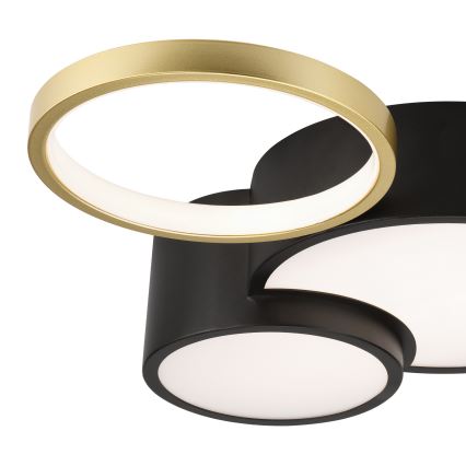 Dimmbares Deckenleuchte ALIZEE LED/30W/230V 3000-6500K Schwarz/Gold