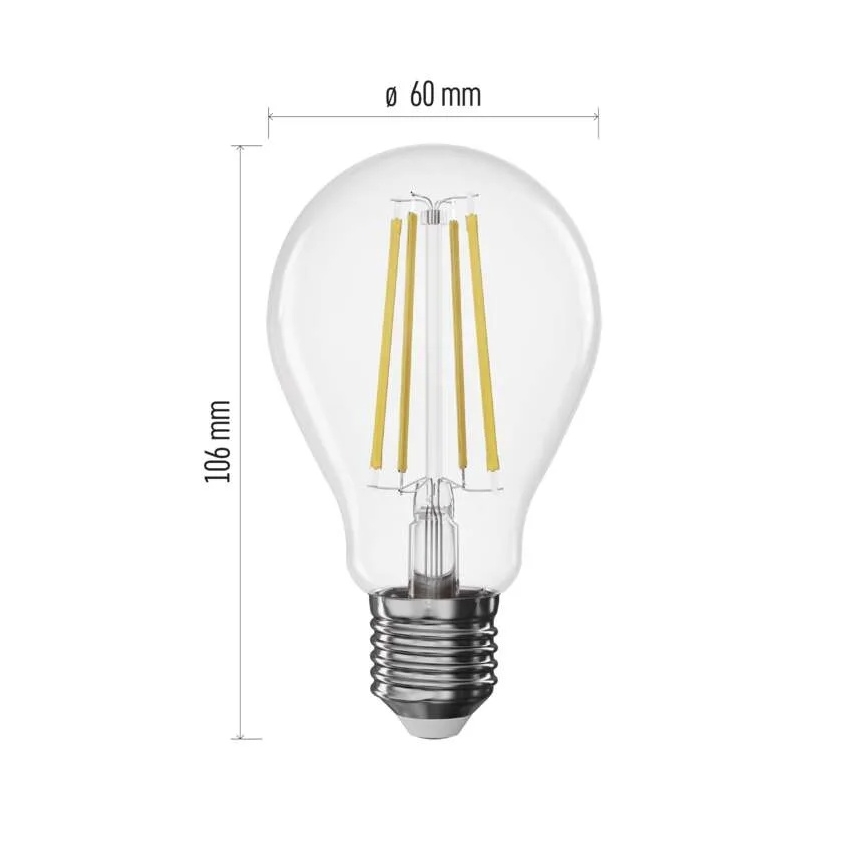 Dimmbares LED-Filament-Leuchtmittel A60 E27/7,5W/230V 2700K