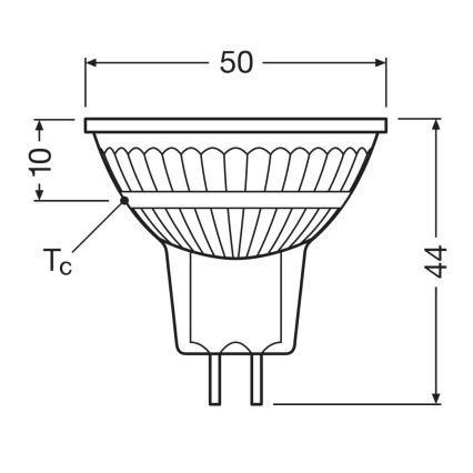 Dimmbares LED-Leuchtmittel MR16 GU5,3/5W/12V 4000K 36° CRI 90 - Osram