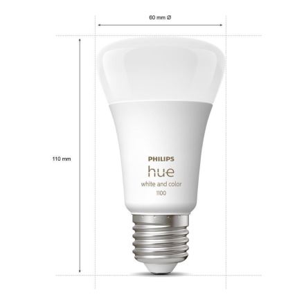 Dimmbares LED-Leuchtmittel Philips Hue White And Color Ambiance A60 E27/9W/230V 2000-6500K