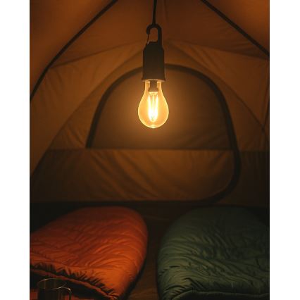 Dimmbares, wiederaufladbares LED-Hängelicht für den Außenbereich – 3 W / 5 V, 400 mAh, IP44