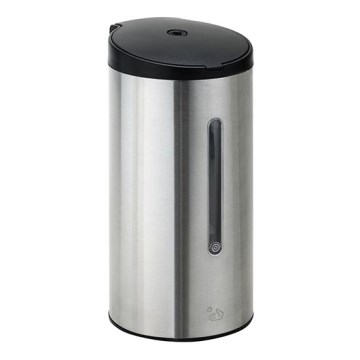 Dispenser di sapone 10,2x22 cm argento/bianco