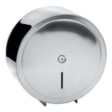 Dispenser per carta 31x32,5 cm in acciaio inox/argento