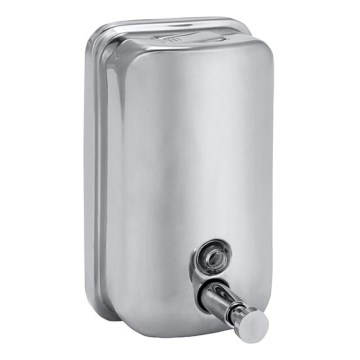 Dispenser per sapone 10x15 cm in acciaio inox/argento