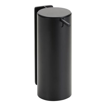 Dispenser per sapone 6,6x16,5 cm acciaio inox/nero