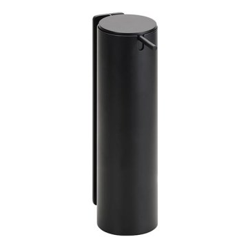 Dispenser per sapone 6,6x23,5 cm acciaio inox/nero