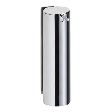 Dispenser per sapone 6,6x23,5 cm in acciaio inox/argento