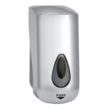 Distributeur de savon 11,5 x 24,5 cm argenté