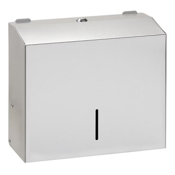 Distributeur de serviettes 28 x 24,5 cm inox/argenté
